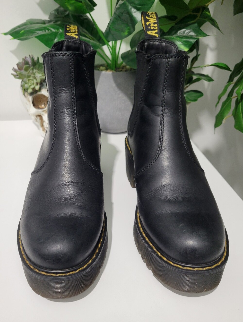 Dr. Martens | Rometty Wyoming Leather Platform Chelsea Boots (7) - Picture 6 of 9
